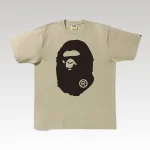 T-shirt BAPE Classic Ape Head Khaki BP075 - Drip Slum