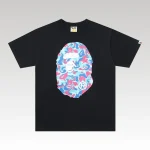 T-shirt BAPE Color Camo Ape Head Black BP006 - Drip Slum