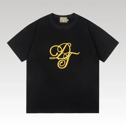 T-Shirt Denim Tears DT Monogram Black - Drip Slum