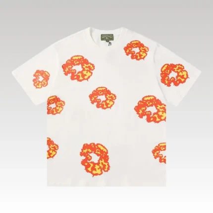 T-Shirt Denim Tears Floral Print White - Drip Slum