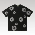 T-shirt Denim Tears Grey Clouds Black - Drip Slum