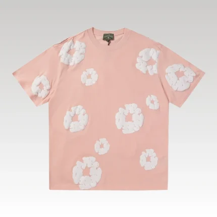 T-shirt Denim Tears White Clouds Pink - Drip Slum