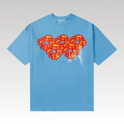 T-shirt Denim Tears x Offset Set It Off Blue #3 - Drip Slum
