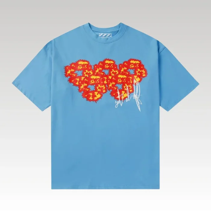 T-shirt Denim Tears x Offset Set It Off Blue #3 - Drip Slum
