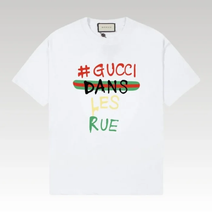 T-shirt Gucci Dans Les Rue White GC051 - Drip Slum