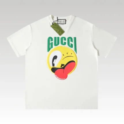 T-shirt Gucci Emoji Logo White GC012 - Drip Slum