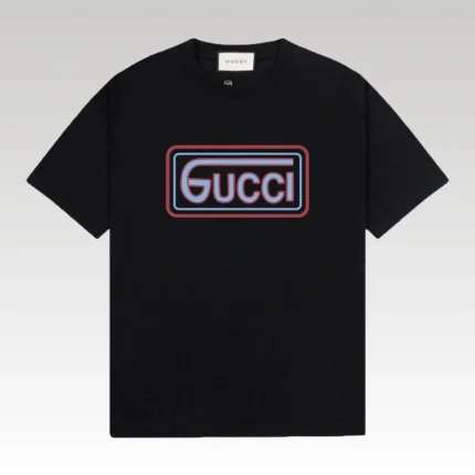 T-shirt Gucci Logo Black GC065 - Drip Slum