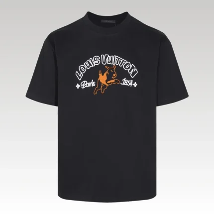 T-shirt Louis Vuitton Paris 1854 Black - Drip Slum