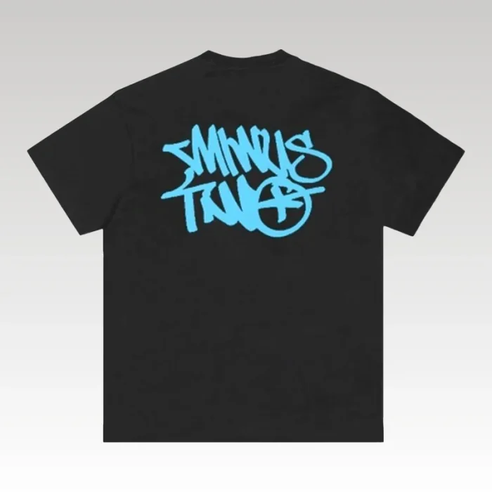 T-Shirt Minus Two Black/Blue - Drip Slum
