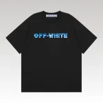 T-shirt Off-White Blue Arrows Logo OFF023 - Drip Slum
