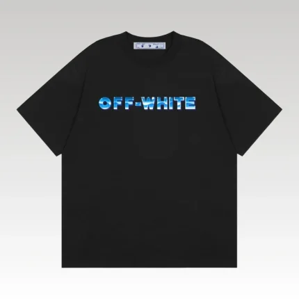 T-shirt Off-White Blue Arrows Logo OFF023 - Drip Slum