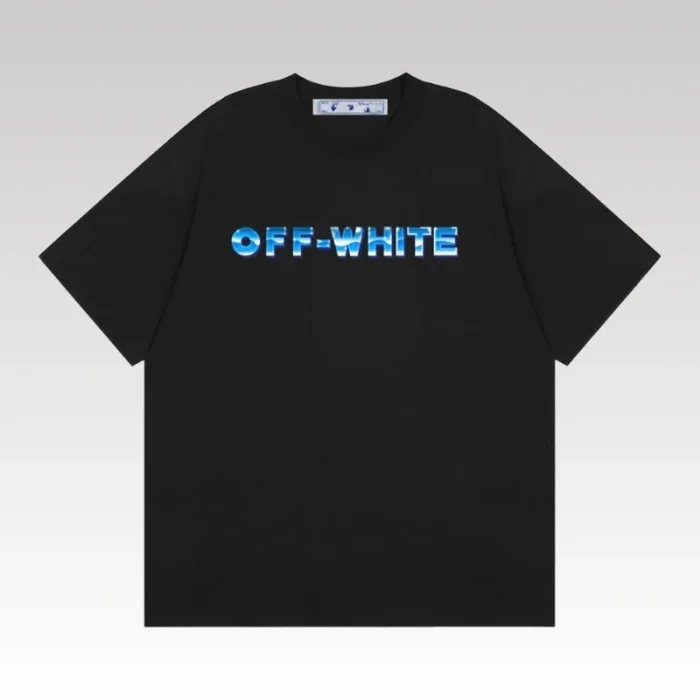 T-shirt Off-White Blue Arrows Logo OFF023 - Drip Slum