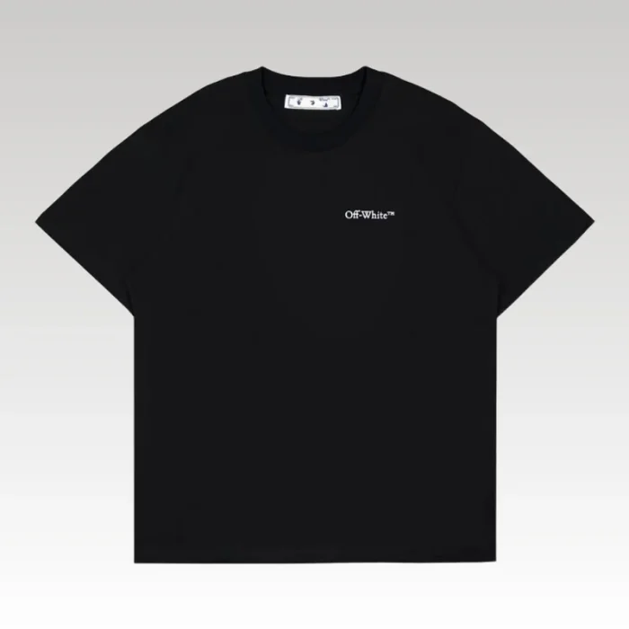 T-shirt Off-White Milan Graphic Back Black Oversized OFF001 - Drip Slum