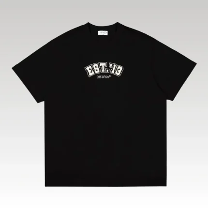 T-shirt Off-White Multi Logo Graphic Black Oversized OFF002 - Drip Slum