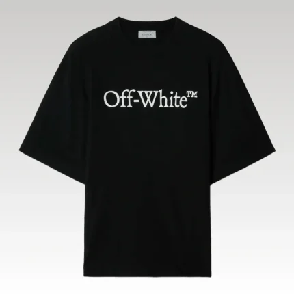 T-shirt Oversized Off-White Big Bookish Skate Tee with Logo Black - Drip Slum