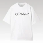 T-shirt Oversized Off-White Big Bookish Skate Tee with Logo White - Drip Slum