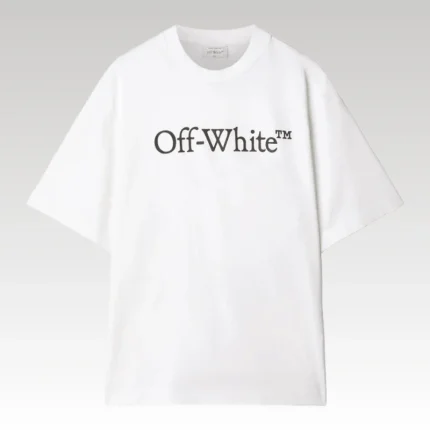 T-shirt Oversized Off-White Big Bookish Skate Tee with Logo White - Drip Slum