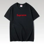 T-shirt Supreme Red Logo Black SP014 - Drip Slum