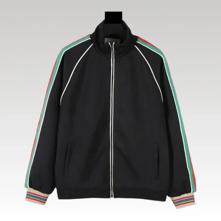 Track Jacket Gucci GG Stripes Black GC022 - Drip Slum