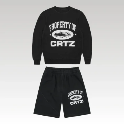 Tracksuit Corteiz CRTZ Property Logo Black CZ003 - Drip Slum